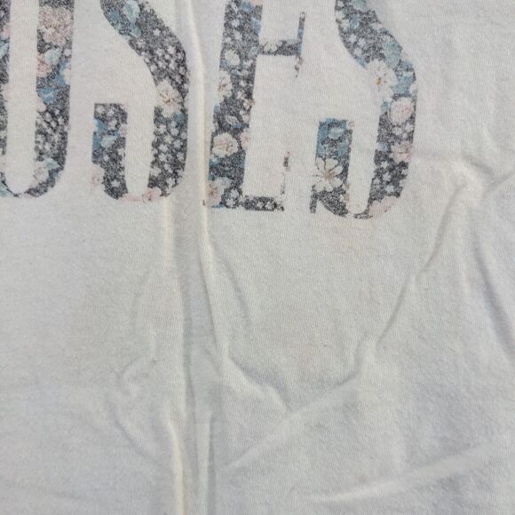 Guns N Roses Men's Spell Out T-Shirt Cream Large Short Sleeve Crew Neck - Picture 4 of 13